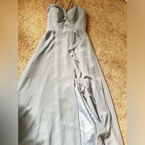 Dusty blue dress